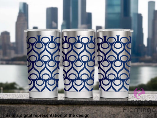 Non-Branded Atomic Teardrop Laser-Engraved Tumbler