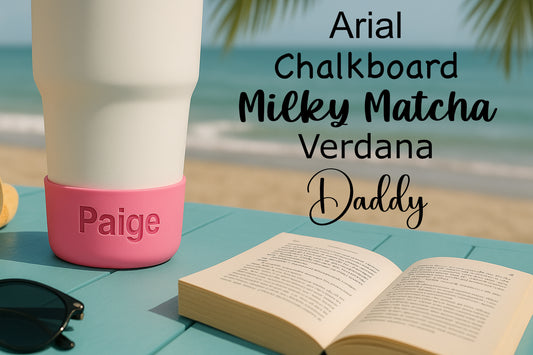 Custom Engraved Silicone Tumbler Boot - Fits Stanley & Non-Branded 30 & 40oz