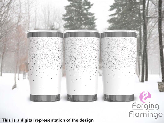 Non-Branded Snowstorm Laser-Engraved Tumbler