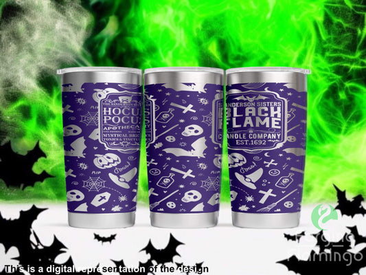 Non-Branded Halloween Witches Laser-Engraved Tumbler