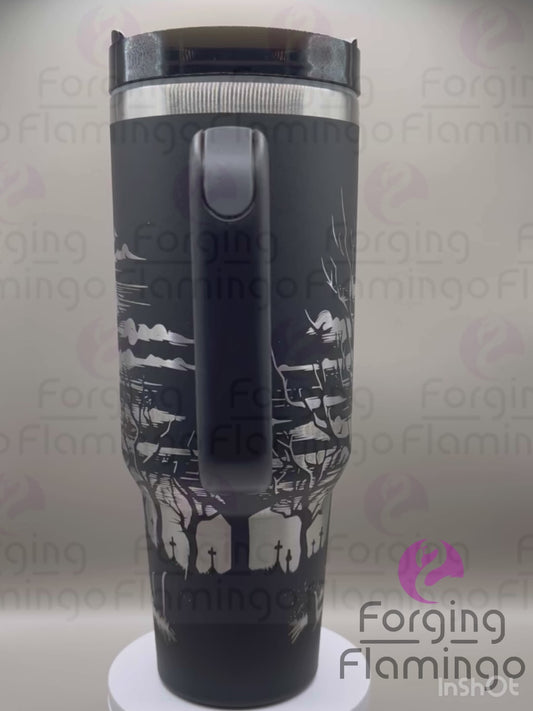 Stanley Haunted Mansion Laser-Engraved Tumbler