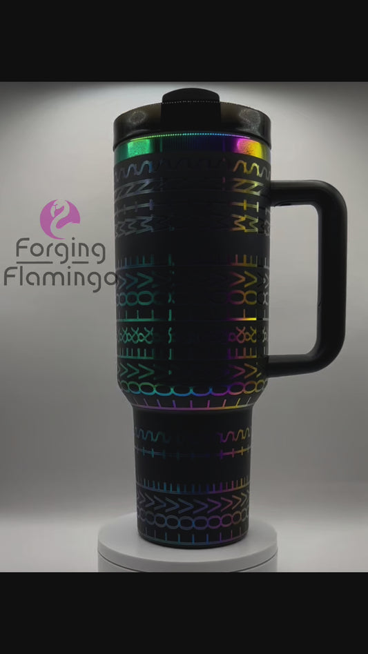 Love is Love Laser-Engraved 40oz Tumbler