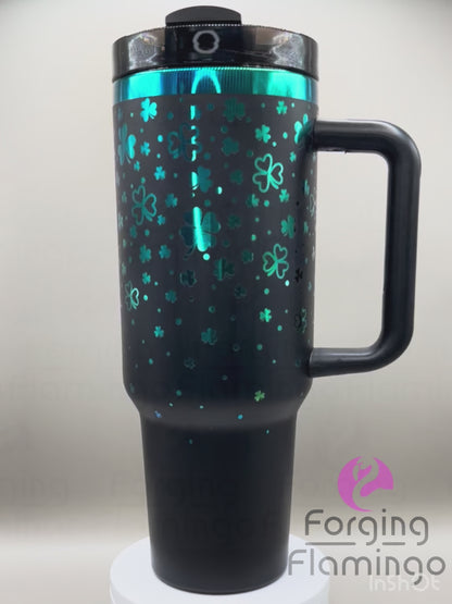 Showered with Luck Laser-Engraved Tumbler