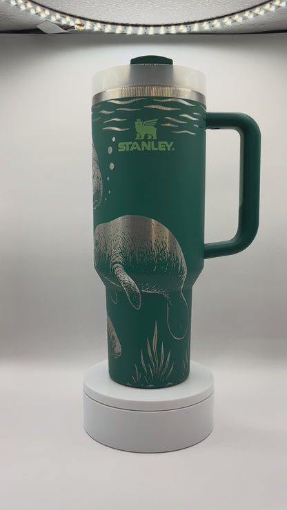 Stanley Manatees 40oz Alpine Laser-Engraved Tumbler