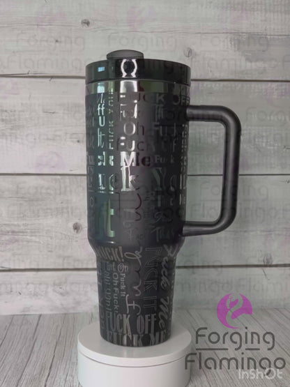 F*ck It, F*ck You, Oh F*ck!, F*ck Me Tumbler Wrap SVG - Laser Engraving File for 20oz/30oz/40oz Tumblers | Digital Download